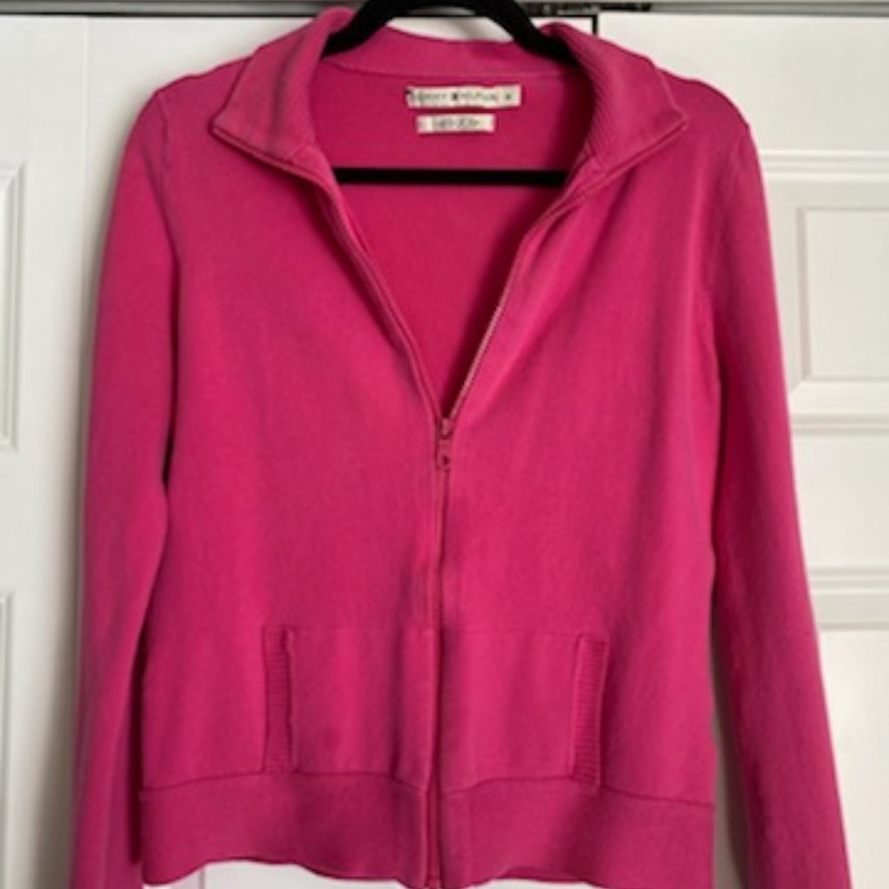 Tommy Hilfiger Hot Pink Zip Sweater